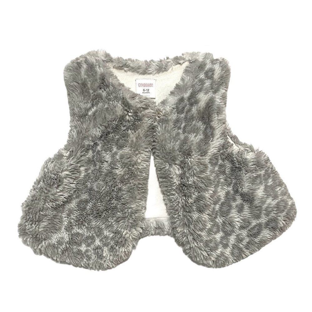 Gymboree Grey Faux Fur Vest
